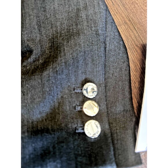 Calvin Klein Women's One-Button Notched-Collar Blazer Dark Indigo Size 2 - Picture 7 of 14